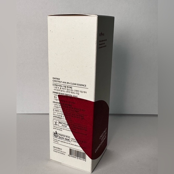 🆕 ISNTREE Chestnut AHA 8% Clear Essence 100 mL NIB - Picture 5 of 6